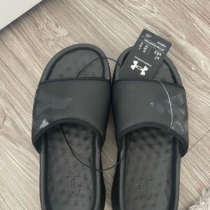 Under Armour Black Slide Sandals
